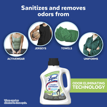 Desinfectante para ropa Lysol, Sport, elimina los olores y mata las bacterias 2.6L