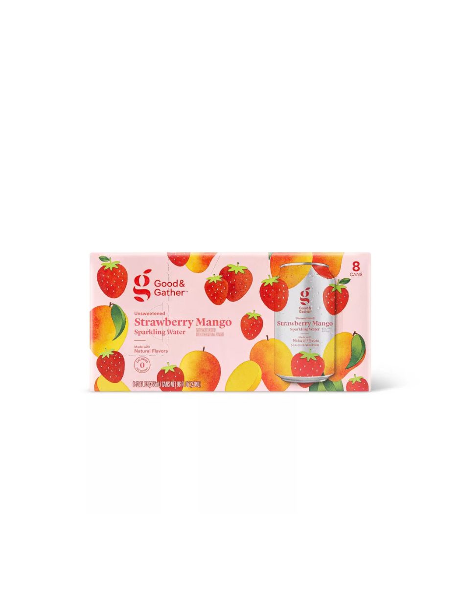 Good & Gather agua mineral 8 pack (Variedad de sabores)