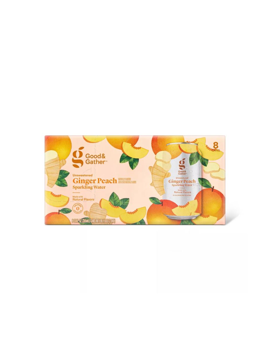 Good & Gather agua mineral 8 pack (Variedad de sabores)