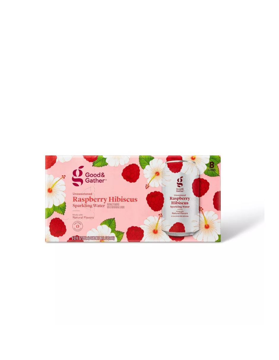 Good & Gather agua mineral 8 pack (Variedad de sabores)