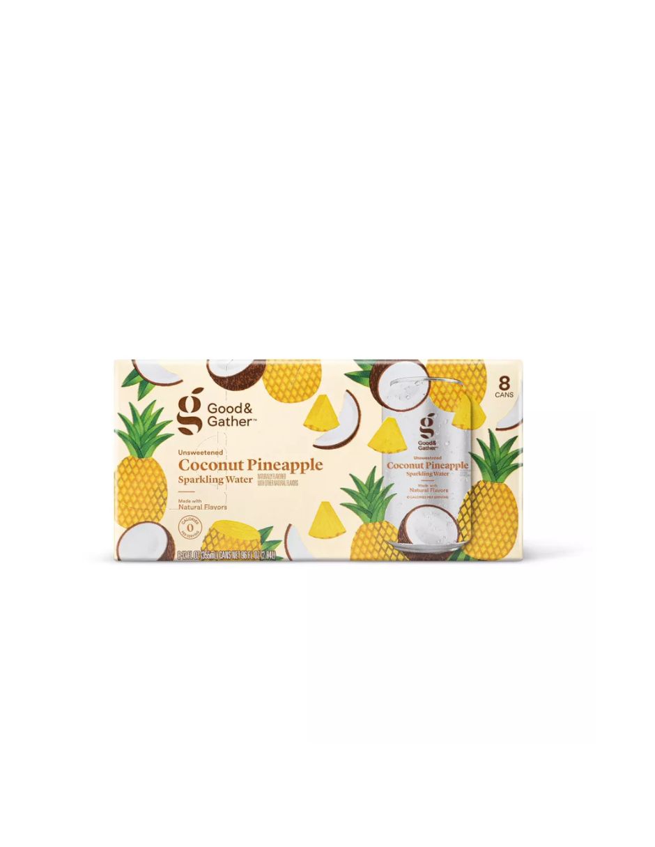 Good & Gather agua mineral 8 pack (Variedad de sabores)