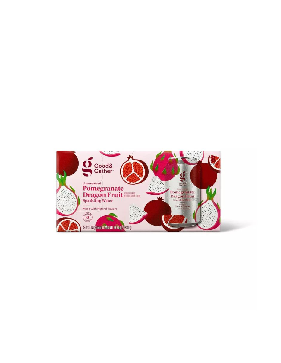 Good & Gather agua mineral 8 pack (Variedad de sabores)