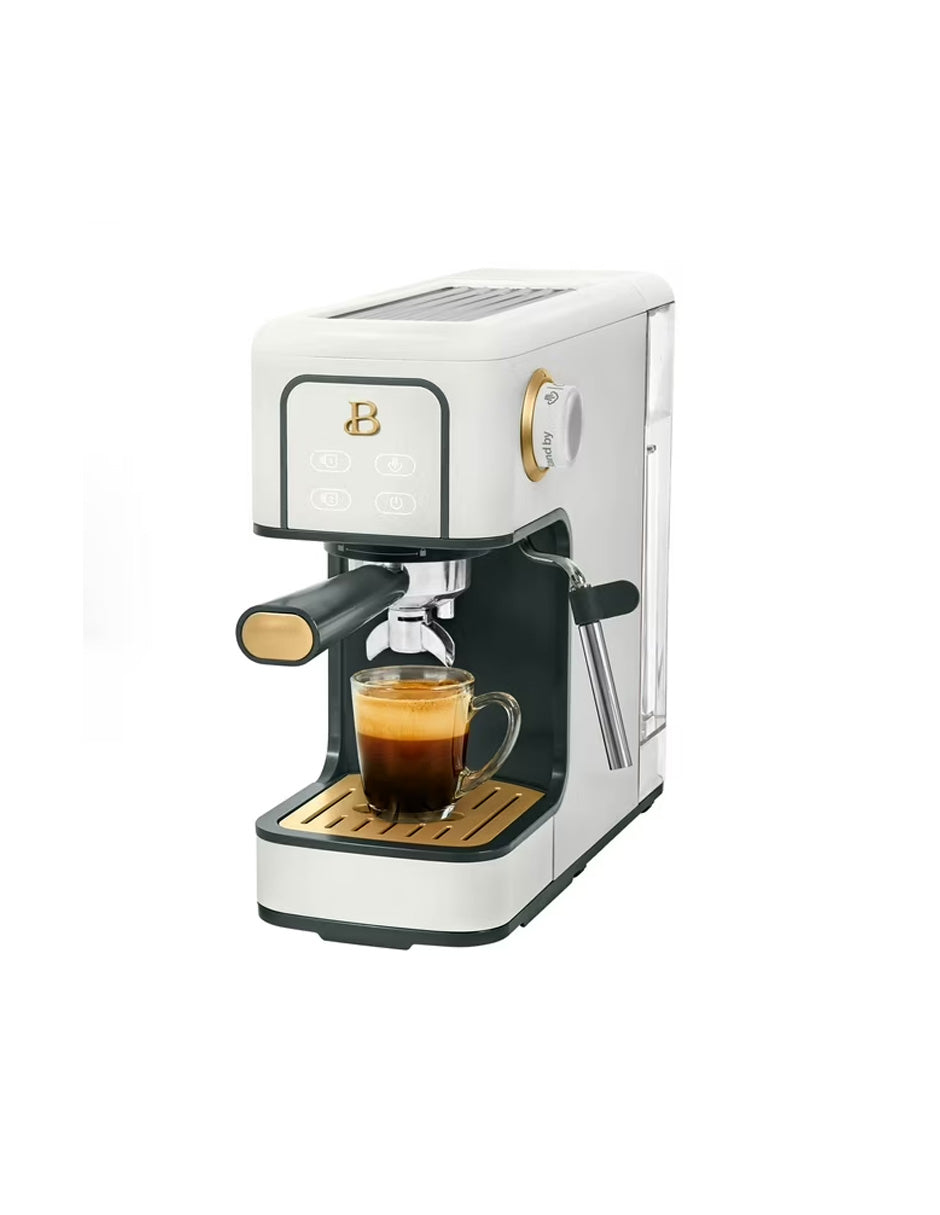 Cafetera Espresso Beautiful Slim color Blanco Drew Barrymore