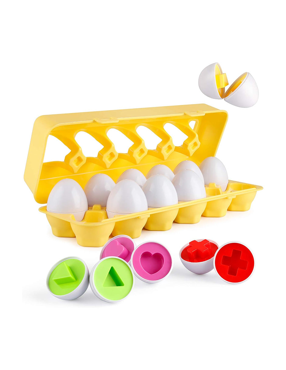 Juego de Huevos Educativos Rompecabezas Montessori Infantil