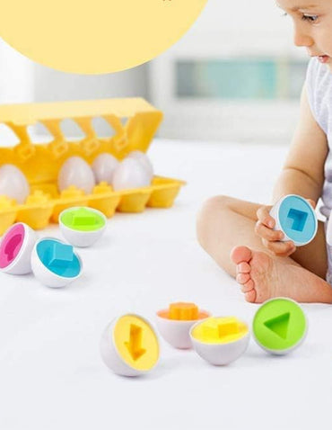 Juego de Huevos Educativos Rompecabezas Montessori Infantil
