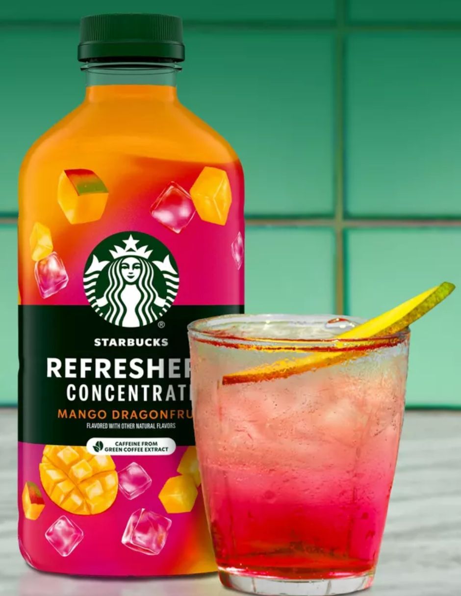 Concentrado Starbucks Refreshers Mango Pitahaya 946 ml