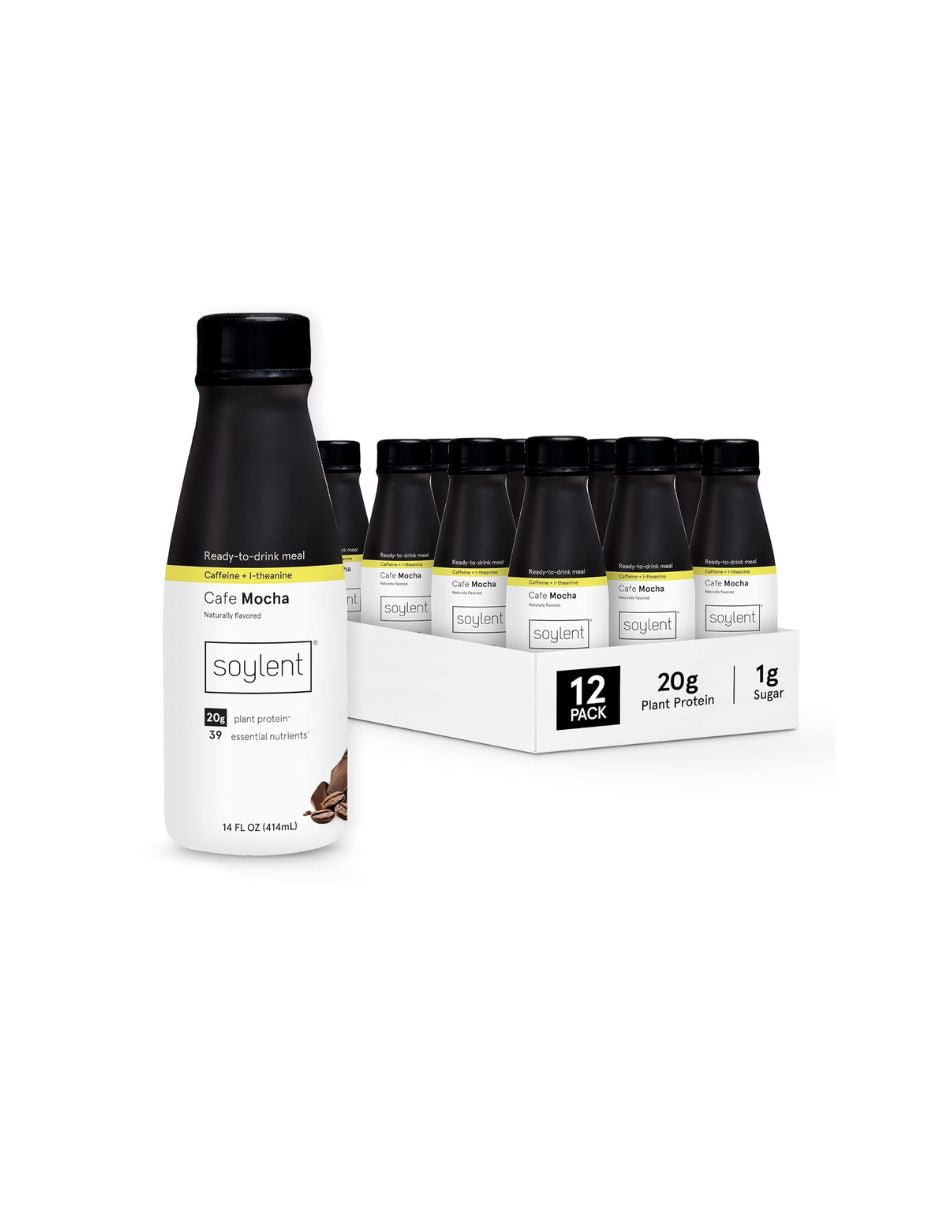 Batido Vegano Soylent Moca con Cafeína 12 Pack 414 ml