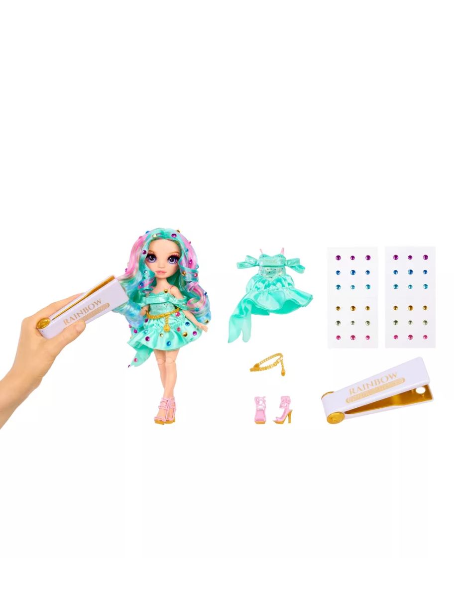 Muñeca Rainbow High Celine Turquesa con Accesorios 28 cm