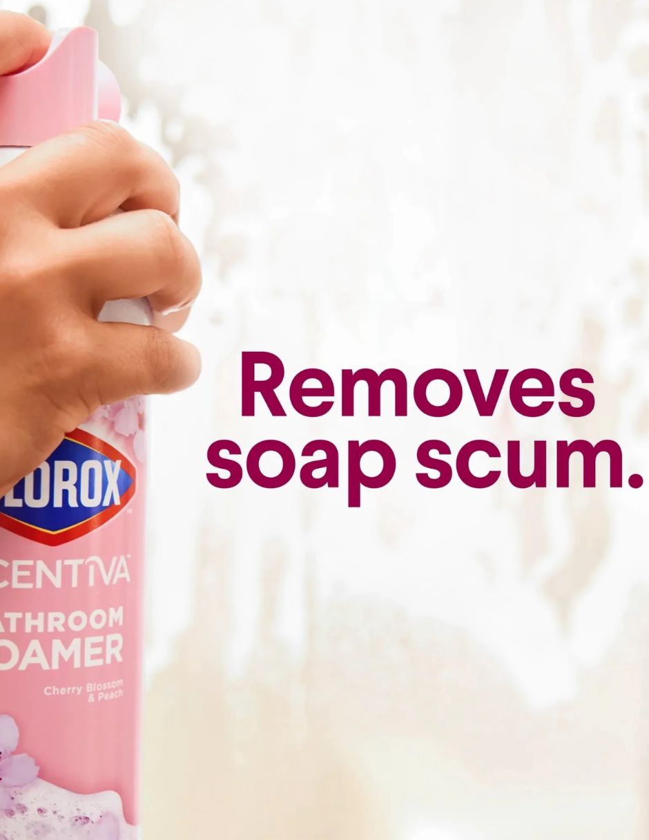 Limpiador Espuma Baño Clorox Scentiva Flor de Cerezo y Durazno 567gr