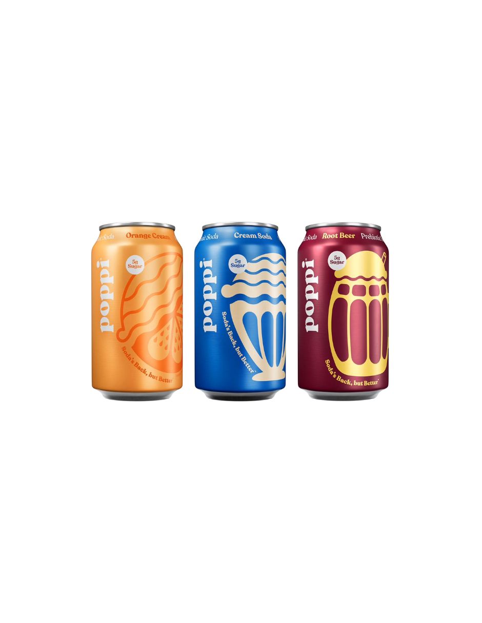 Refresco Prebiótico Poppi Cremoso 15 Latas 355 ml