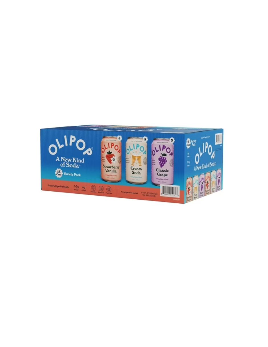 Refresco Prebiótico Olipop Surtido 15 Latas 355 ml