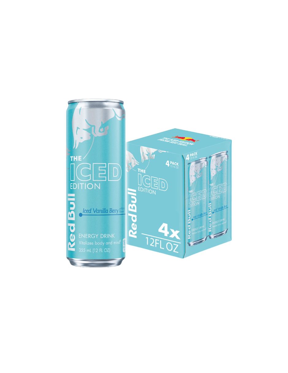 Bebida Energética Red Bull Vainilla 4 Latas 355 ml