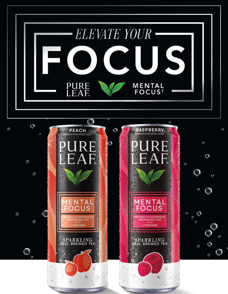 Té Helado Pure Leaf Mental Focus Preparado con Gas 6 latas (variedad)