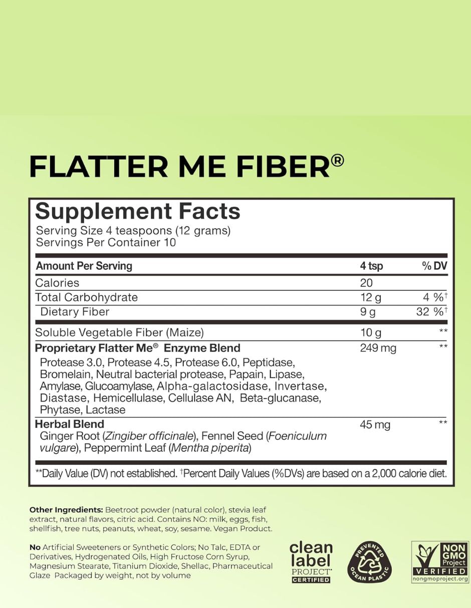 Fibra en Polvo HUM Flatter Me con Prebióticos 120g