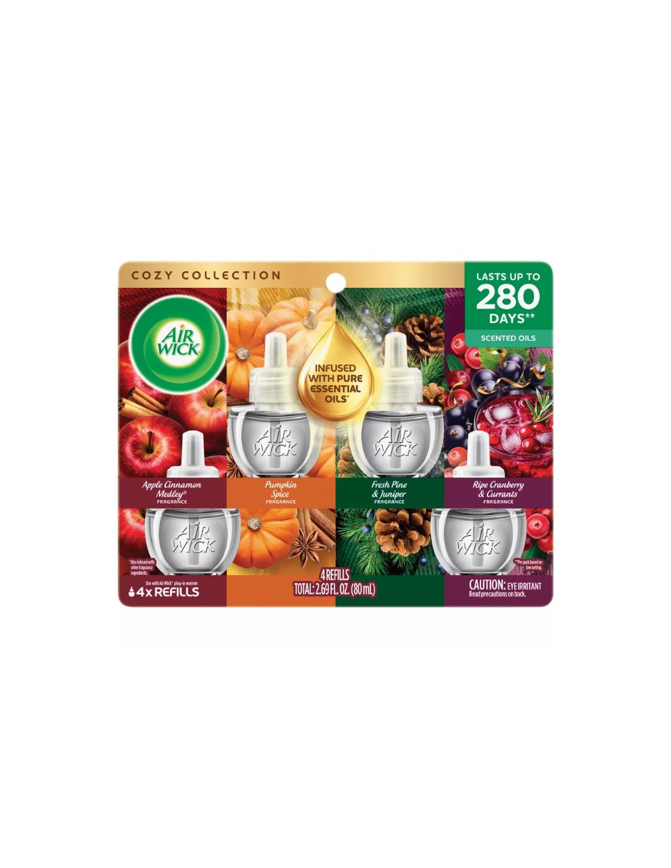 Repuestos Air Wick Aceites Esenciales Surtidos x4