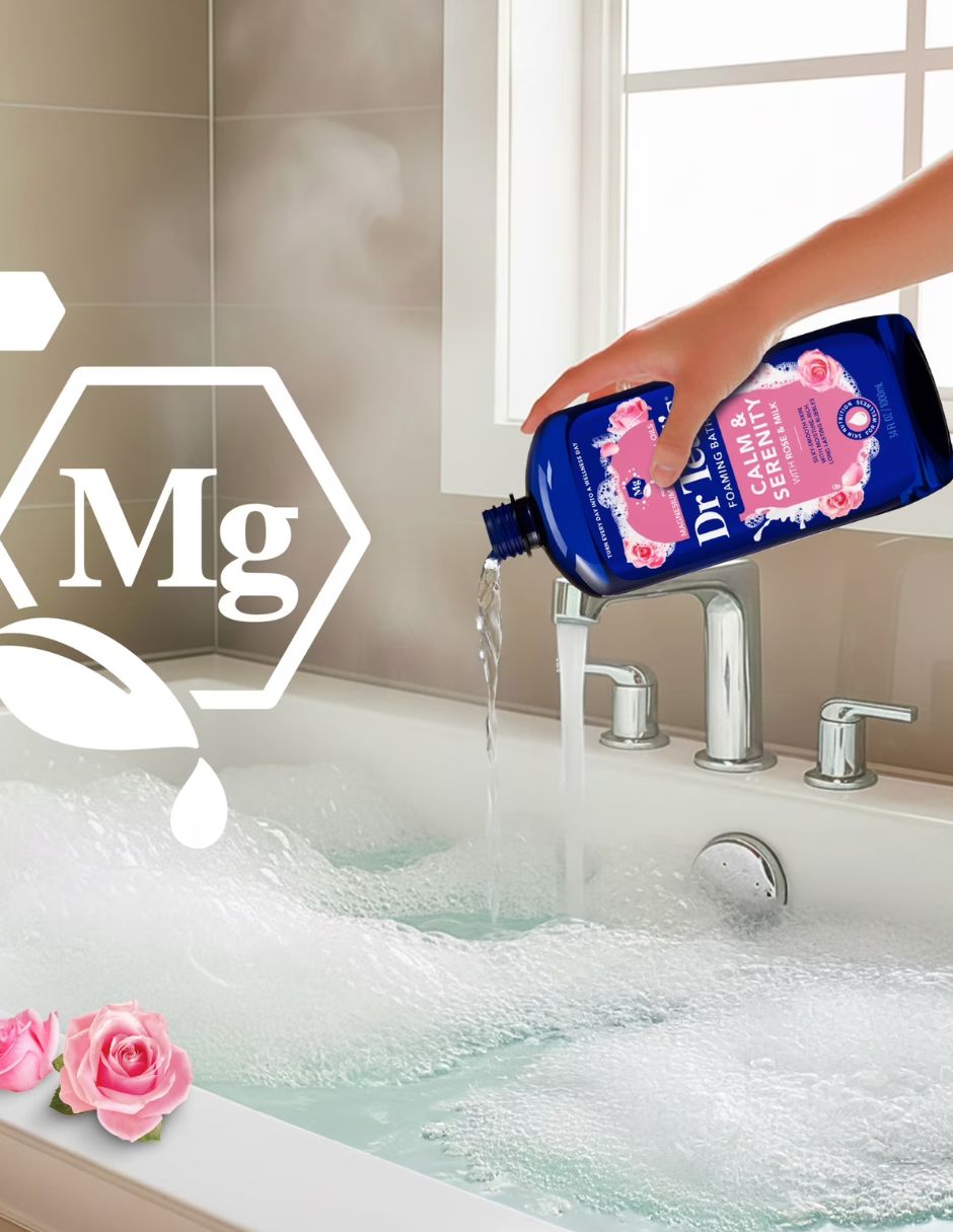 Baño Espumoso Dr Teal’s Rosa y Leche 1 L