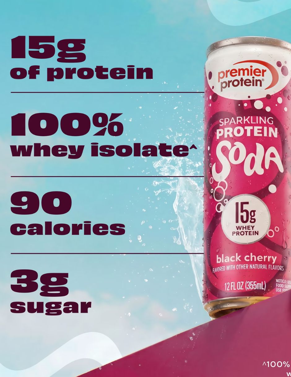 Refresco Premier Protein Cereza Negra 355 ml x4