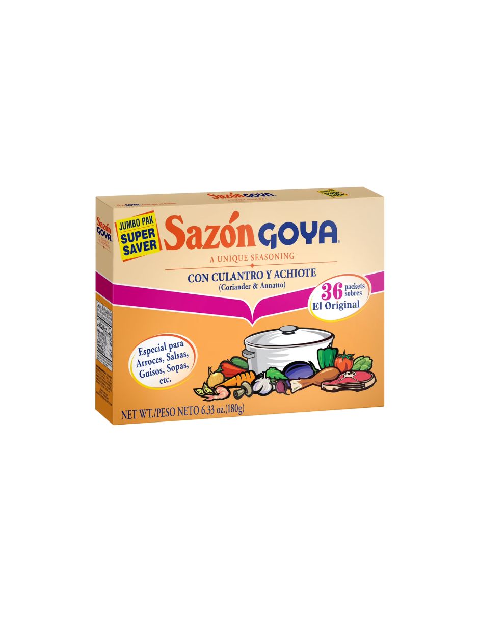 Sazonador Goya Cilantro y Achiote 36 Sobres 180 g