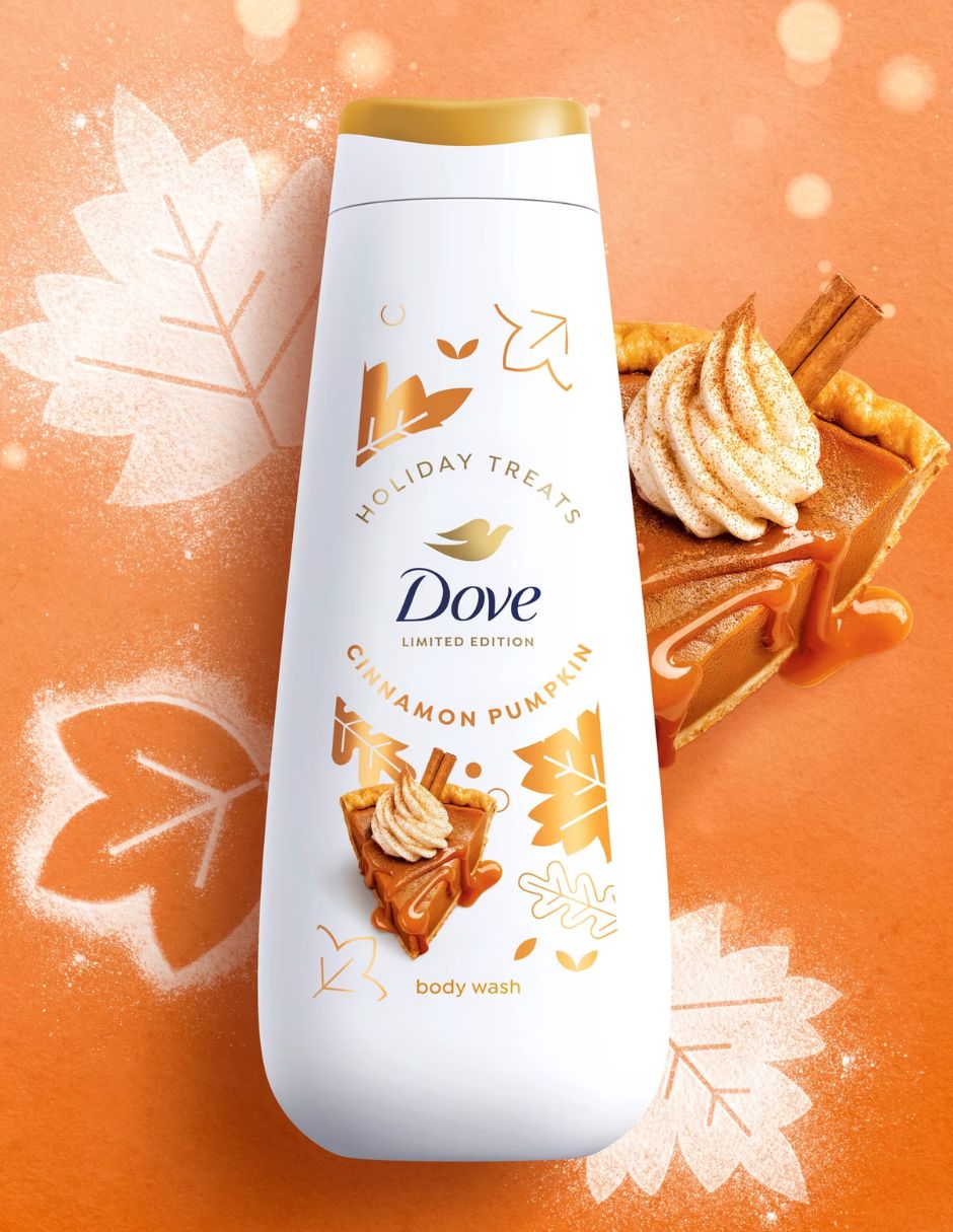 Gel de Baño Dove Canela y Calabaza Edición Limitada 591 ml