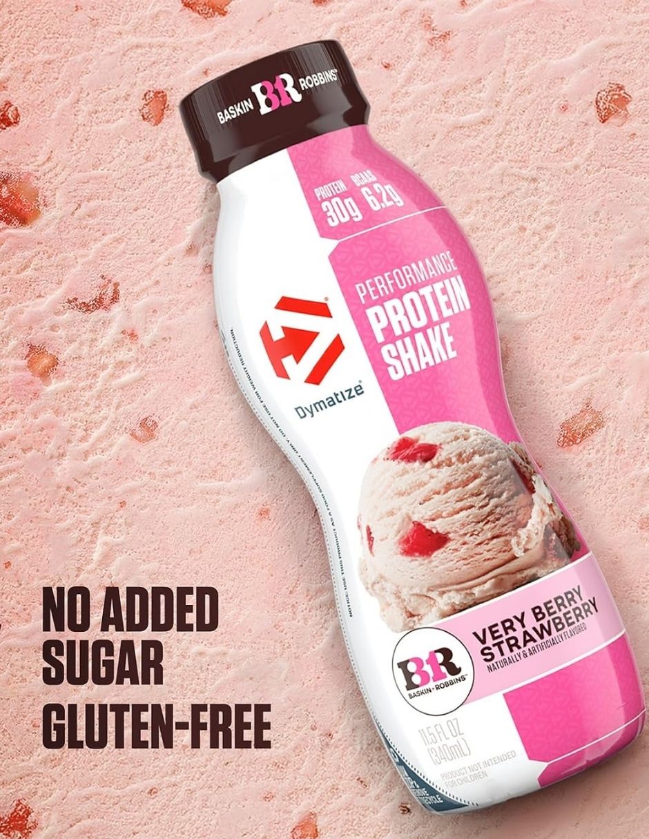 Batido Dymatize Baskin-Robbins Fresa 30 g Proteína