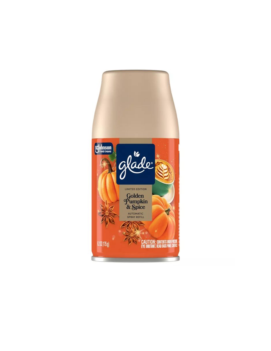 Repuesto Glade Golden Pumpkin & Spice Aerosol 176 g
