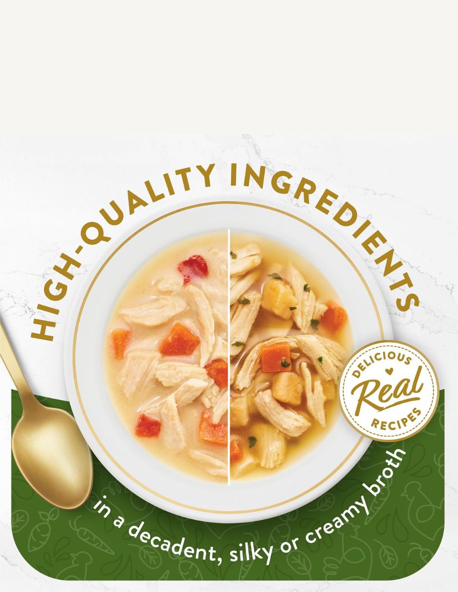 Alimento húmedo Fancy Feast Broths Pollo para Gato 12 Sobres