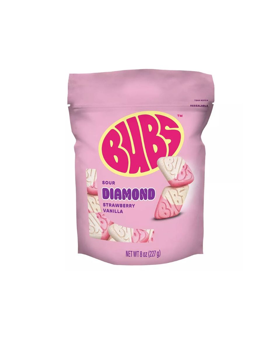 Caramelos BUBS Fresa y Vainilla Ácidos 227 g