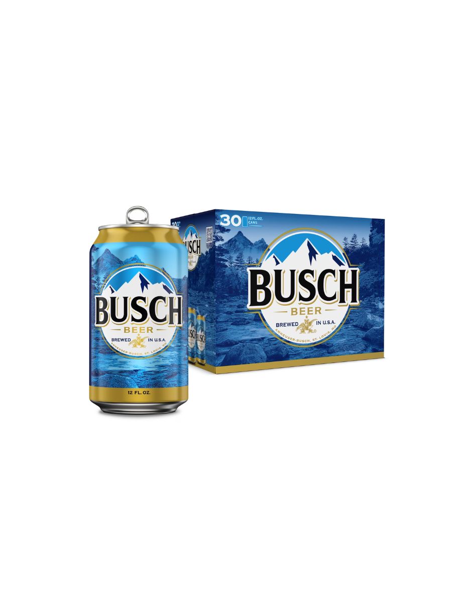 Cerveza Busch American Lager 30 Latas 355 ml