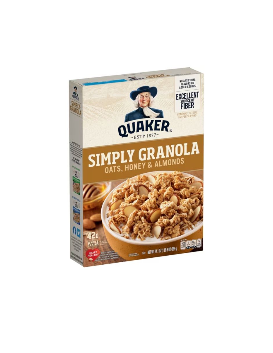 Granola Quaker Simply Avena Miel y Almendras 685 g