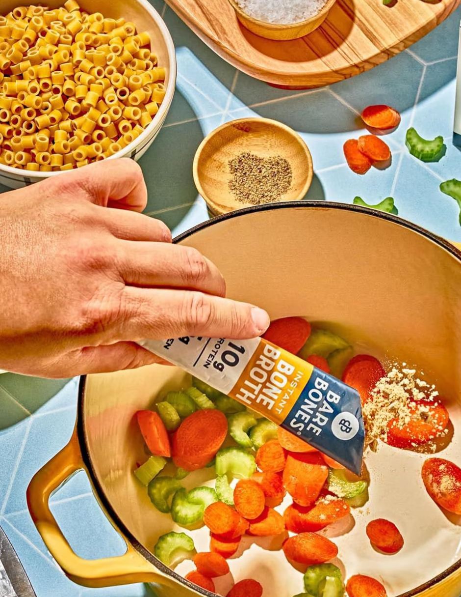 Caldo de Huesos Bare Bones Pollo Instantáneo 12 Sobres