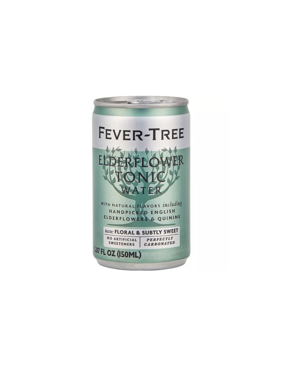 Agua Tónica Fever Tree Flor Saúco 8 Latas 150 ml