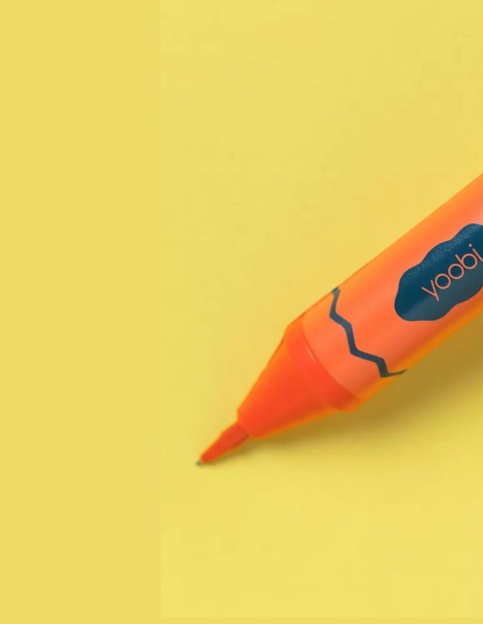 Bolígrafo Squishy Yoobi Crayón Rojo Tinta Negra 1.0