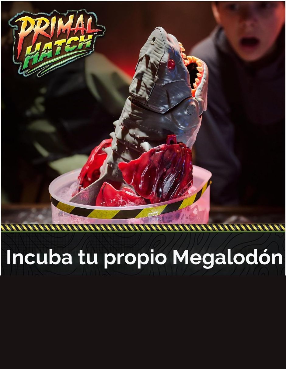 Juguete Tiburón Primal Hatch Megalodon Interactivo 40 cm
