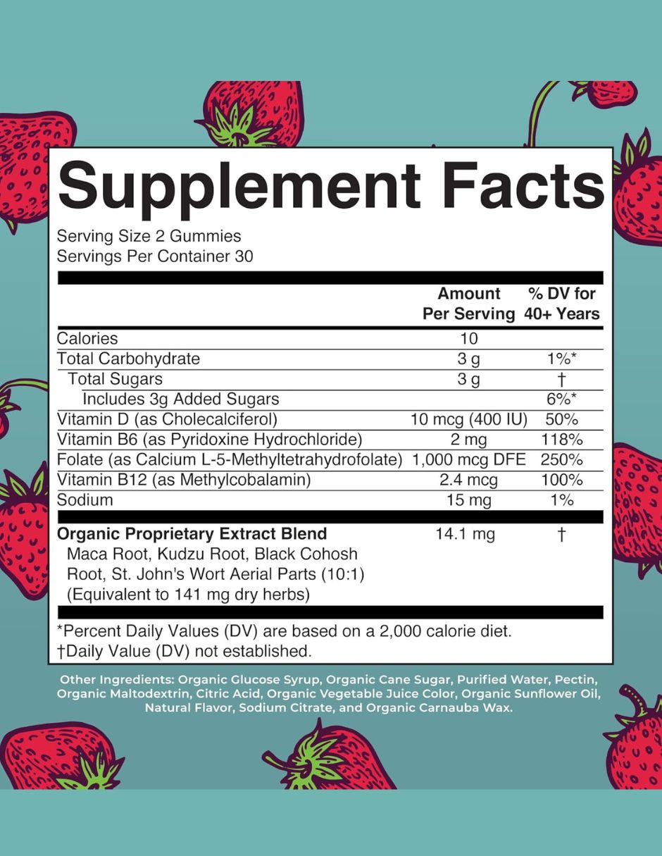 Gomitas Menopausia MaryRuth Orgánicas 60 Piezas