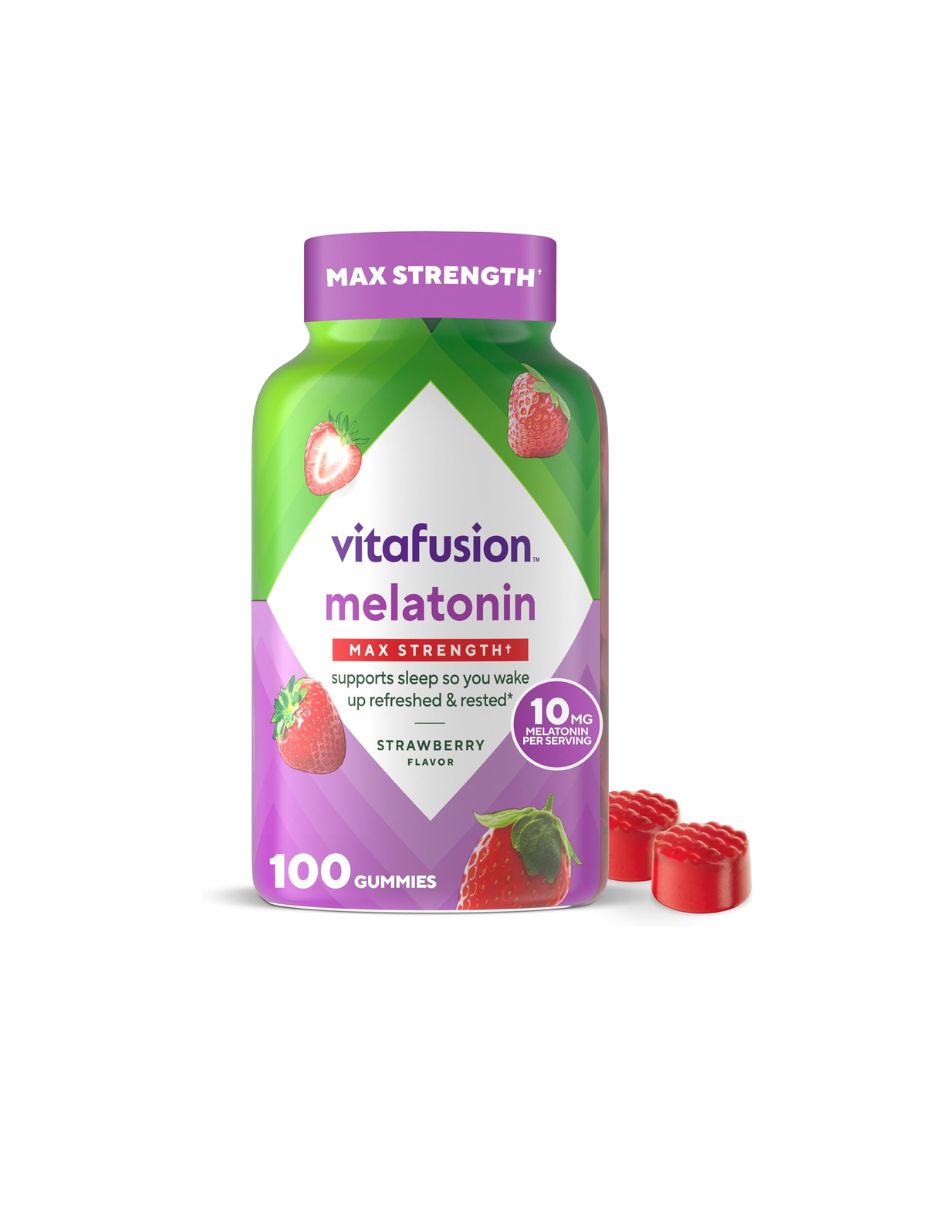 Vitafusion Gomitas melatonina 10mg sabor fresa 100 unidades