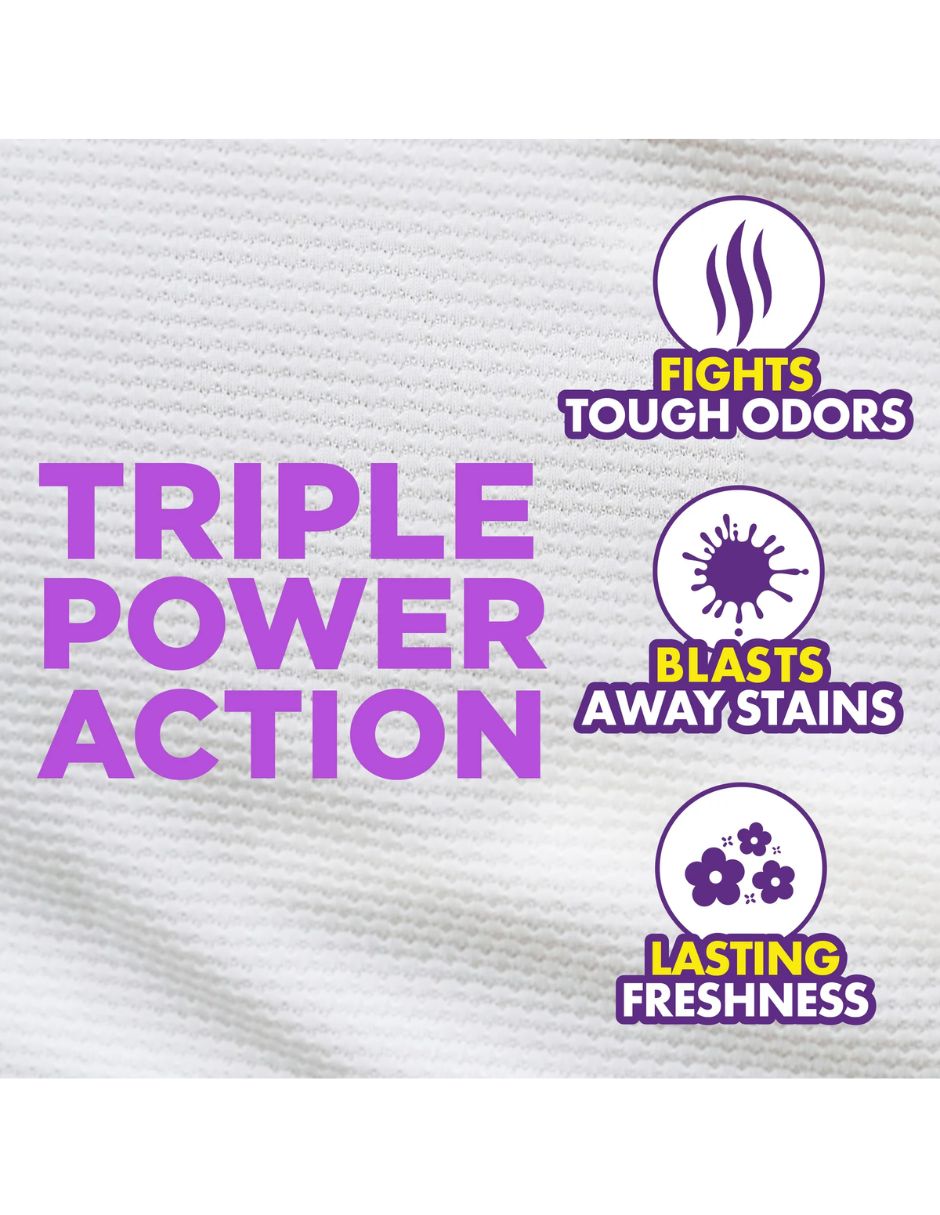 Arm & Hammer Plus OxiClean Odor Blaster Fresh Burst, 128 cargas de detergente líquido para ropa