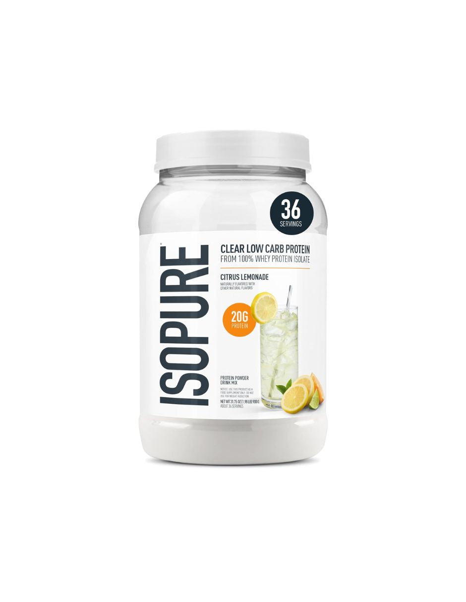 Isopure Clear Whey Proteína en Polvo 20 g 860 g