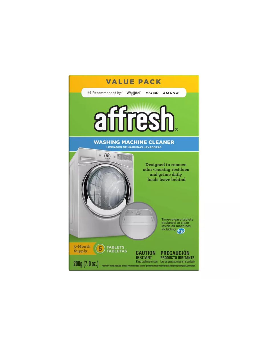 Affresh Limpiador de lavadoras 5 unidades
