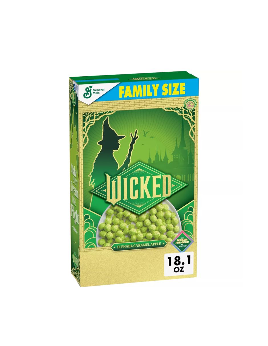 Cereal Wicked Elphaba Manzana Acaramelada Edición limitada 513gr