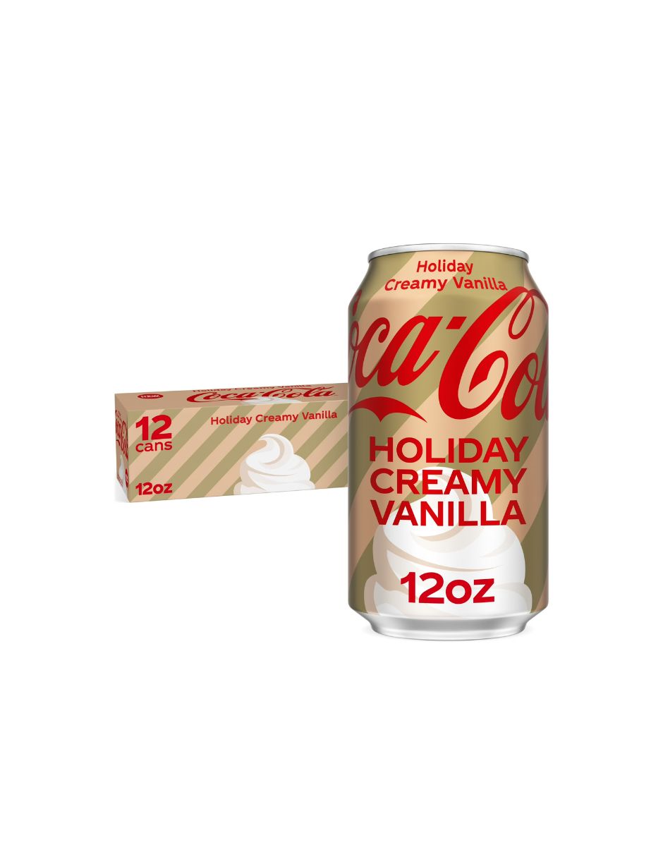 Coca-Cola Vainilla Cremosa Navideña 355 ml 12 Pack Latas