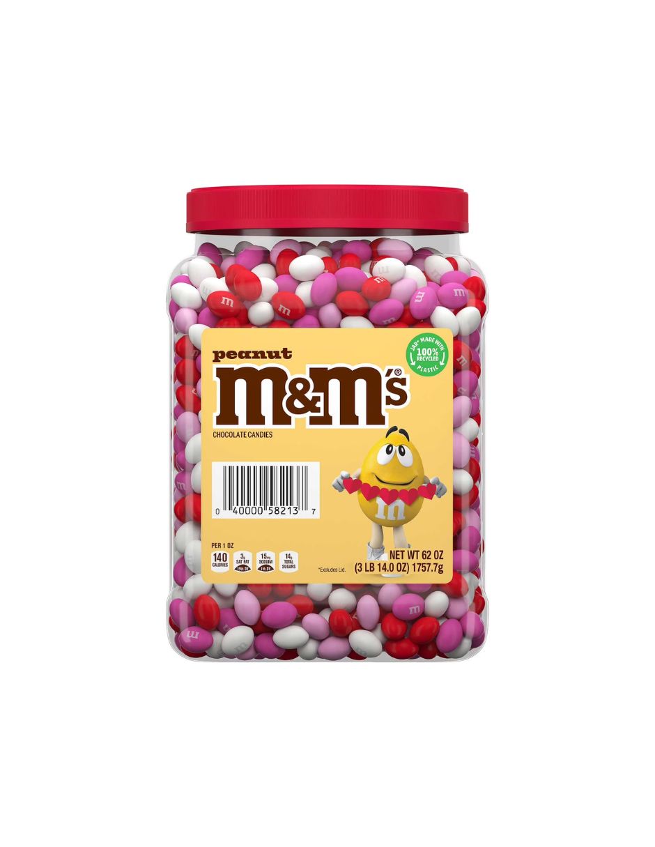 M&M’S Chocolate con cacahuate Edición San Valentín Frasco 1.7kg