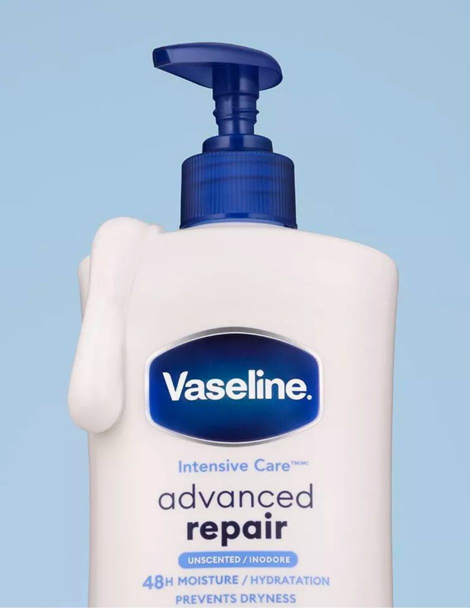 Vaseline reparación avanzada loción corporal humectante sin perfume 947ml