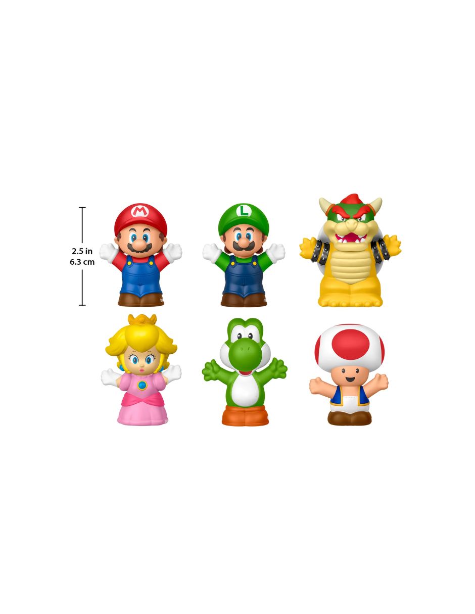 Set 6 Figuras Little People Super Mario Fisher-Price