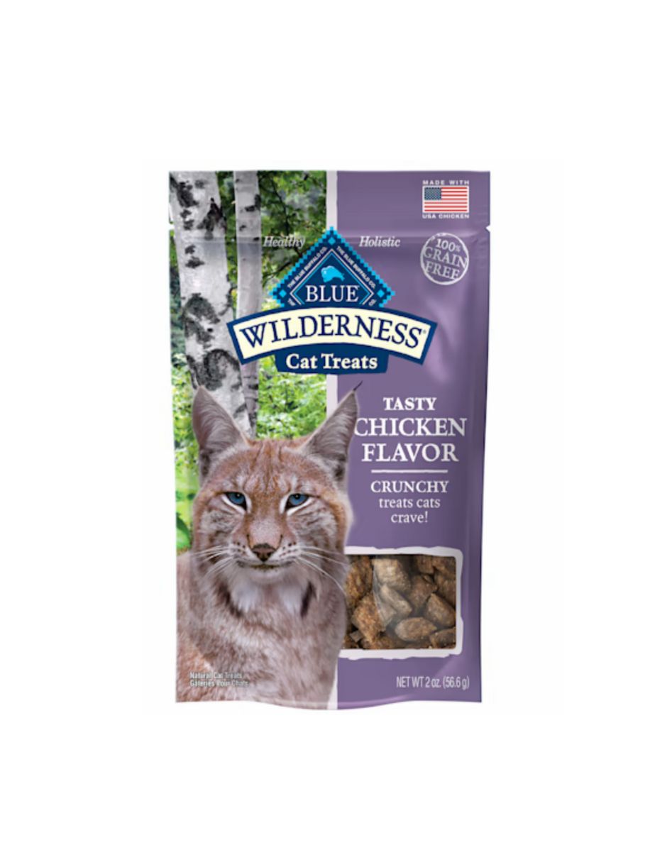 Blue Buffalo Wilderness Golosinas crujientes para gatos con sabor a pollo 56gr