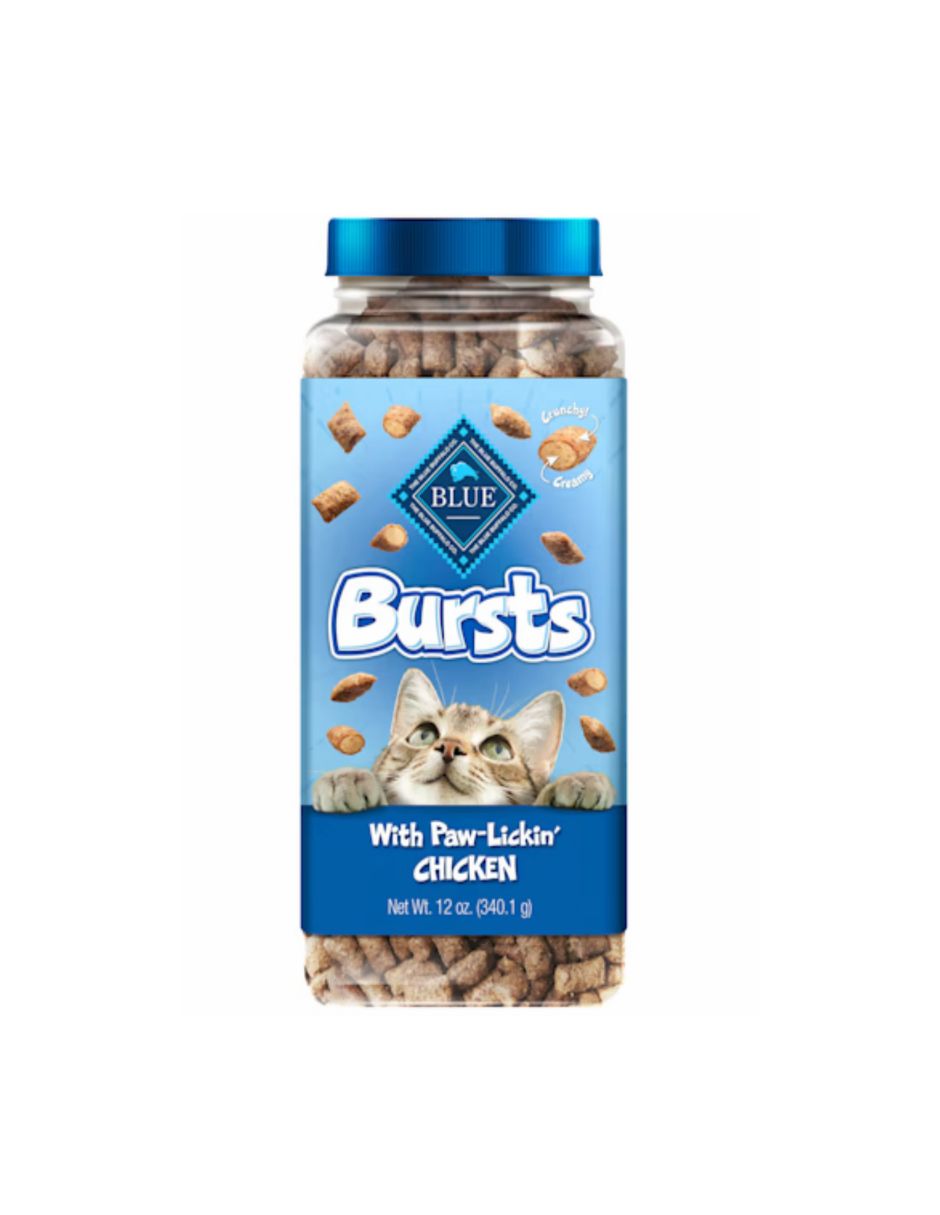 Blue Buffalo Bursts Golosinas para gatos con sabor a pollo 340gr