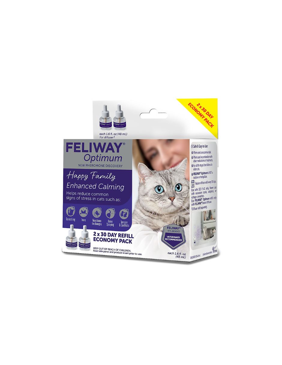 Feliway Optimum calmante para gatos repuestos 2 Pack