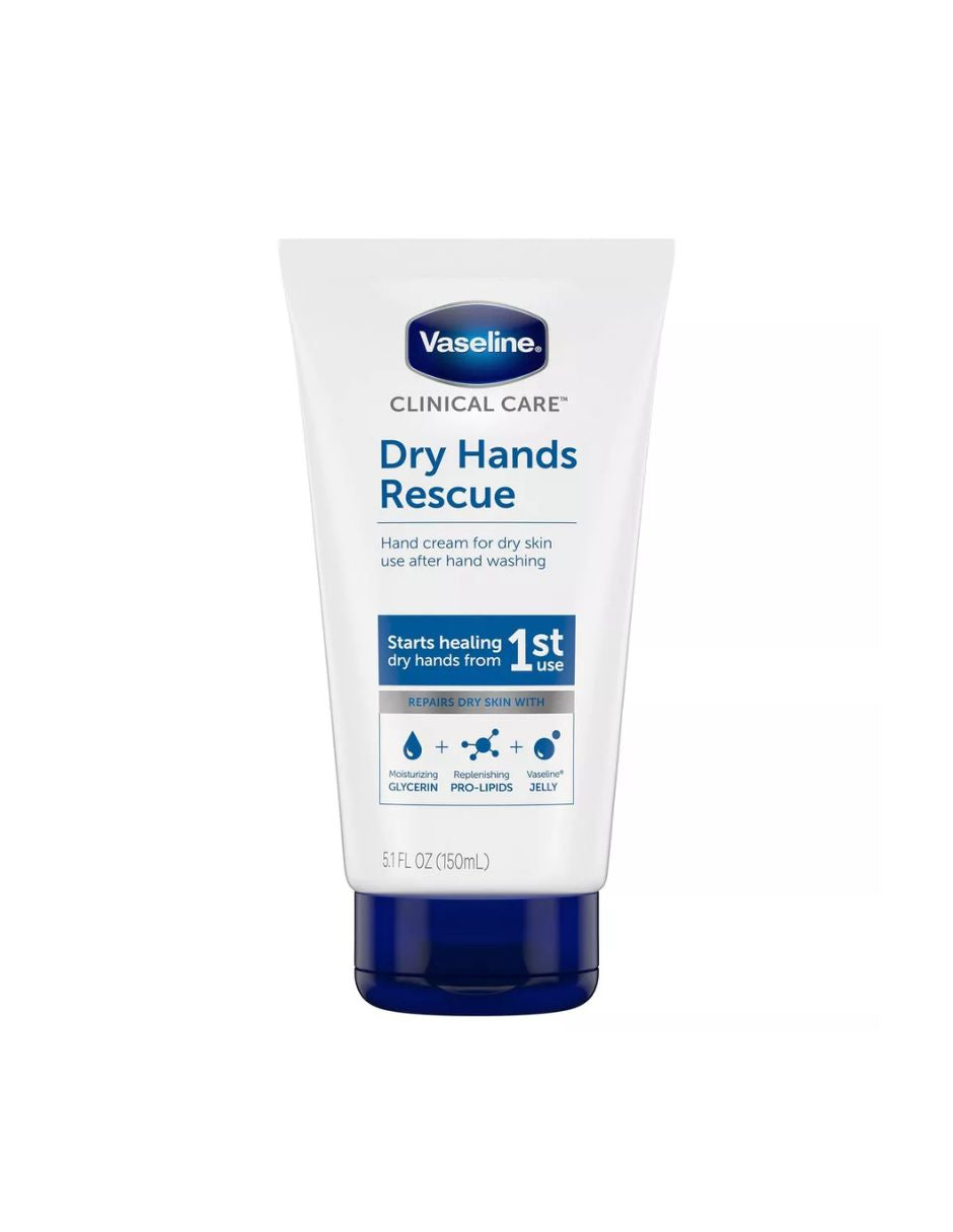 Vaseline loción para manos ásperas y agrietadas, sin perfume 150ml