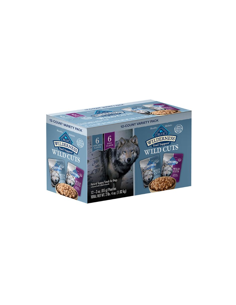 Blue Buffalo Wilderness alimento húmedo para perros adultos natural wild cuts 12 pack