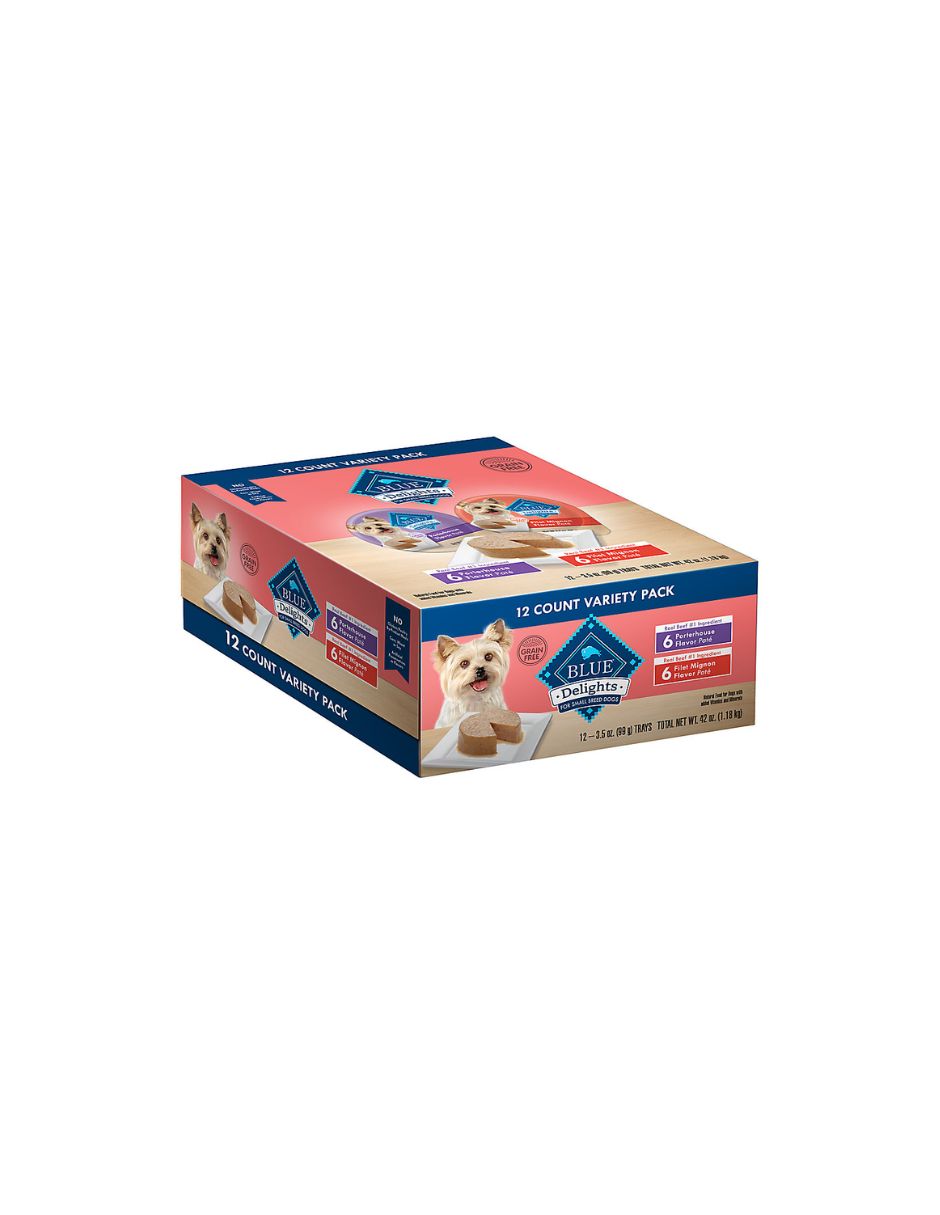 Blue Buffalo Divine Delights Alimento húmedo para perros en paté raza pequeña 12 pack