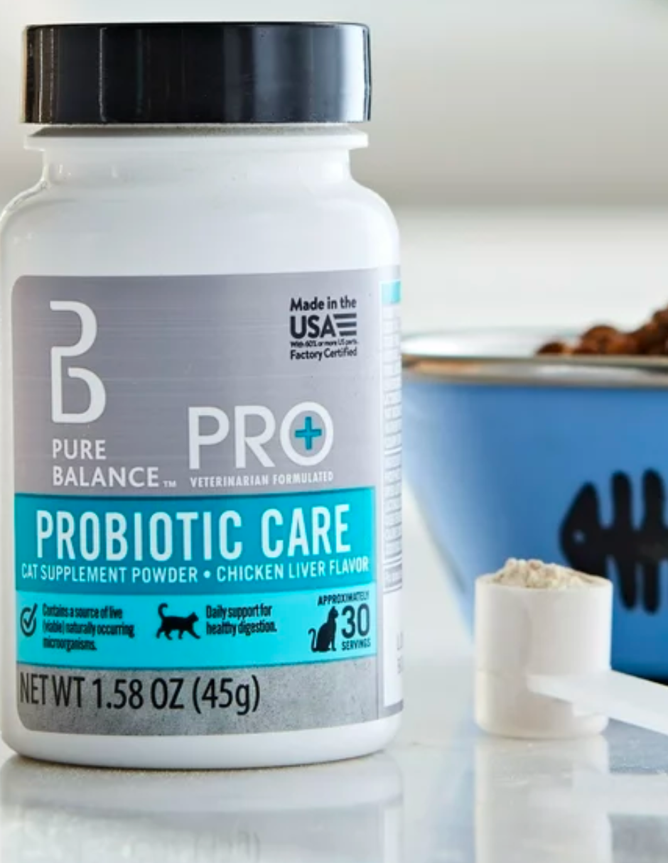 Pure Balance Pro+ probióticos en polvo para gatos, 30 porciones